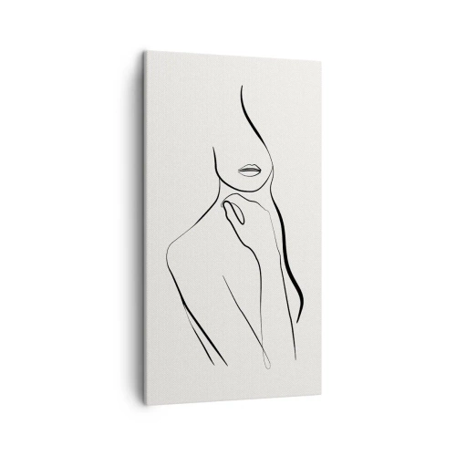 Canvastavla - Bild på duk - Melankolins våg - 45x80 cm