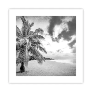 Affisch - När du längtar efter ensamheten... - 40x40 cm