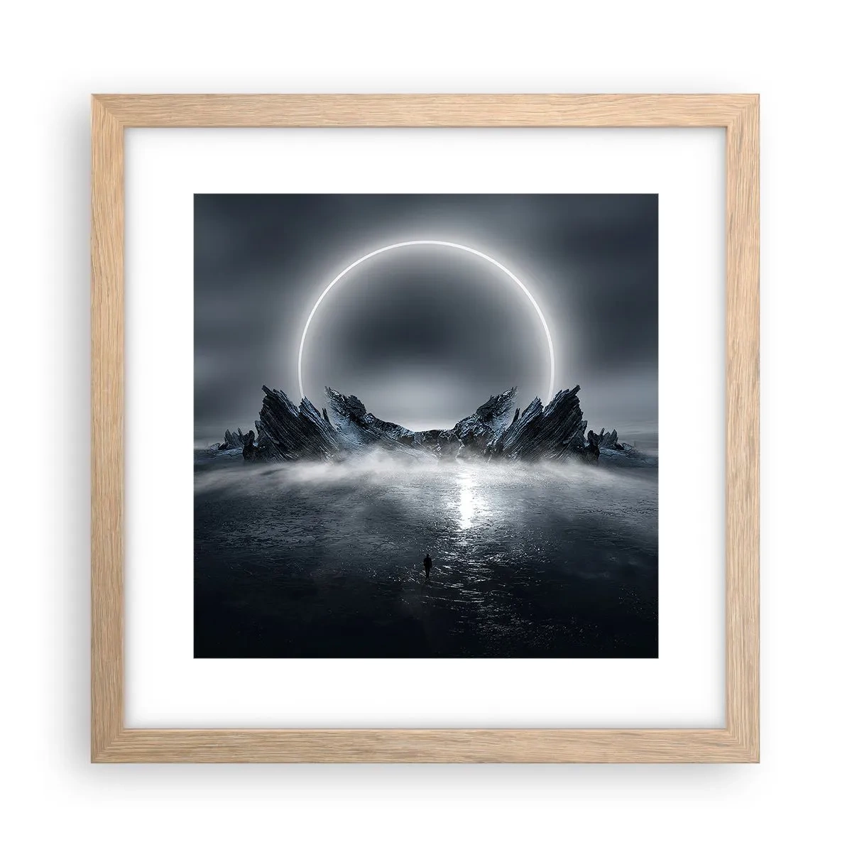 Affisch i ram av ljusek - En berättelses final - 30x30 cm