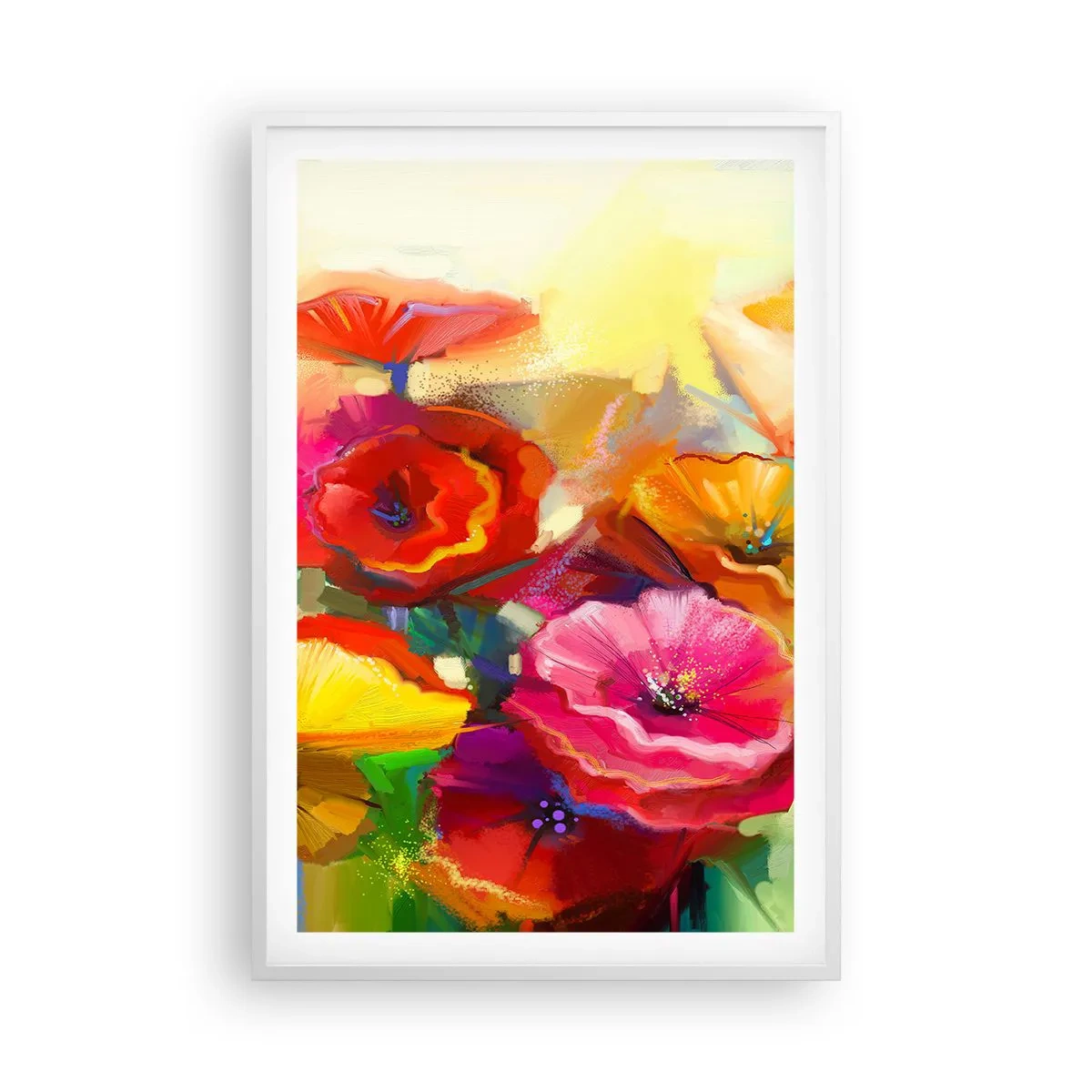 Affisch i vit ram - Inte bara rött - 61x91 cm