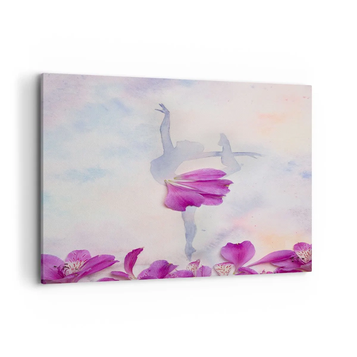 Canvastavla - Bild på duk - Ömtålig som en blomma - 100x70 cm