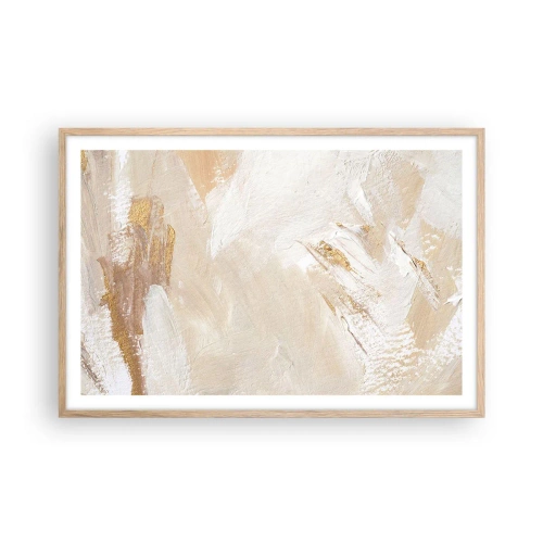 Affisch i ram av ljusek - Pastellfärgad komposition - 91x61 cm