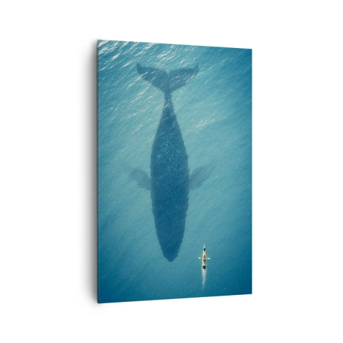 Canvastavla - Bild på duk - Möte på havet - 80x120 cm