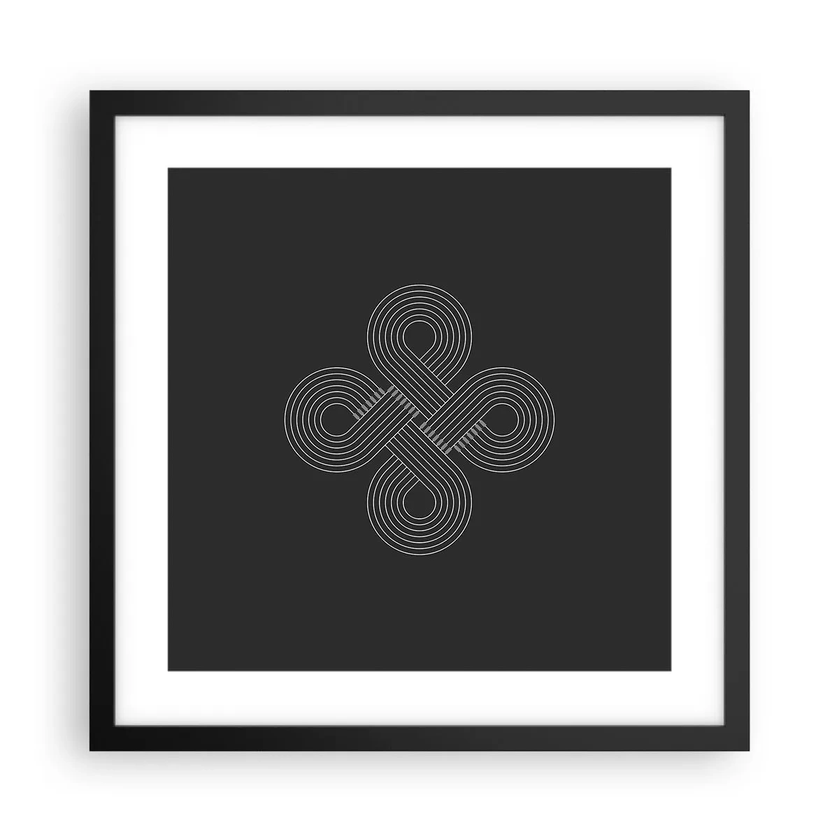 Affisch i svart ram - I keltisk anda - 40x40 cm