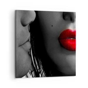 Canvastavla - Bild på duk - Ansikte vid ansikte  - 60x60 cm