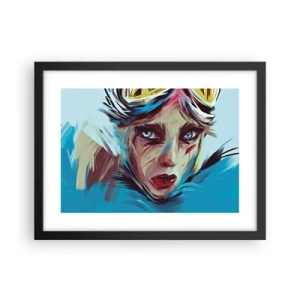 Affisch i svart ram - Vägkämpe - 40x30 cm