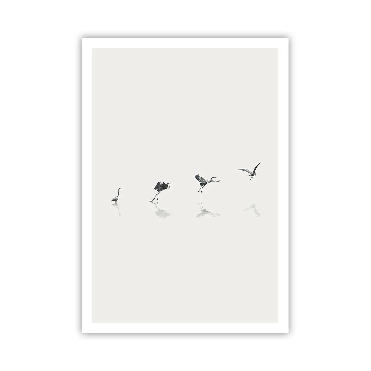 Affisch - Fyra enkla steg - 70x100 cm