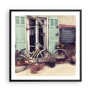 Affisch i svart ram - Länge leve provinsen - 60x60 cm