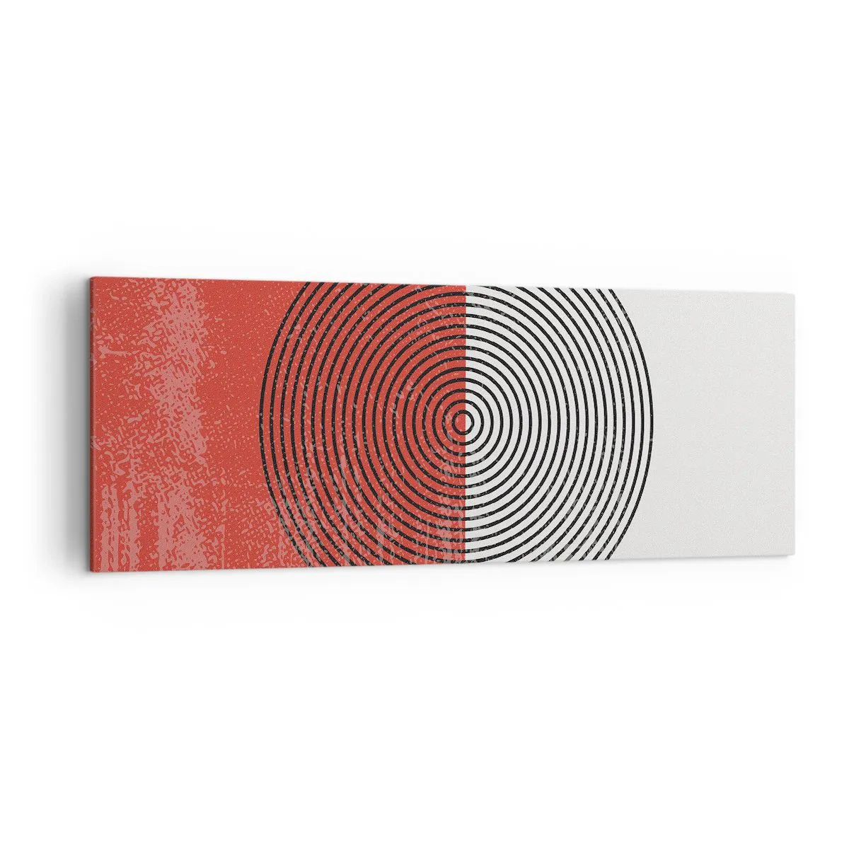 Canvastavla - Bild på duk - Mitt i prick - 140x50 cm