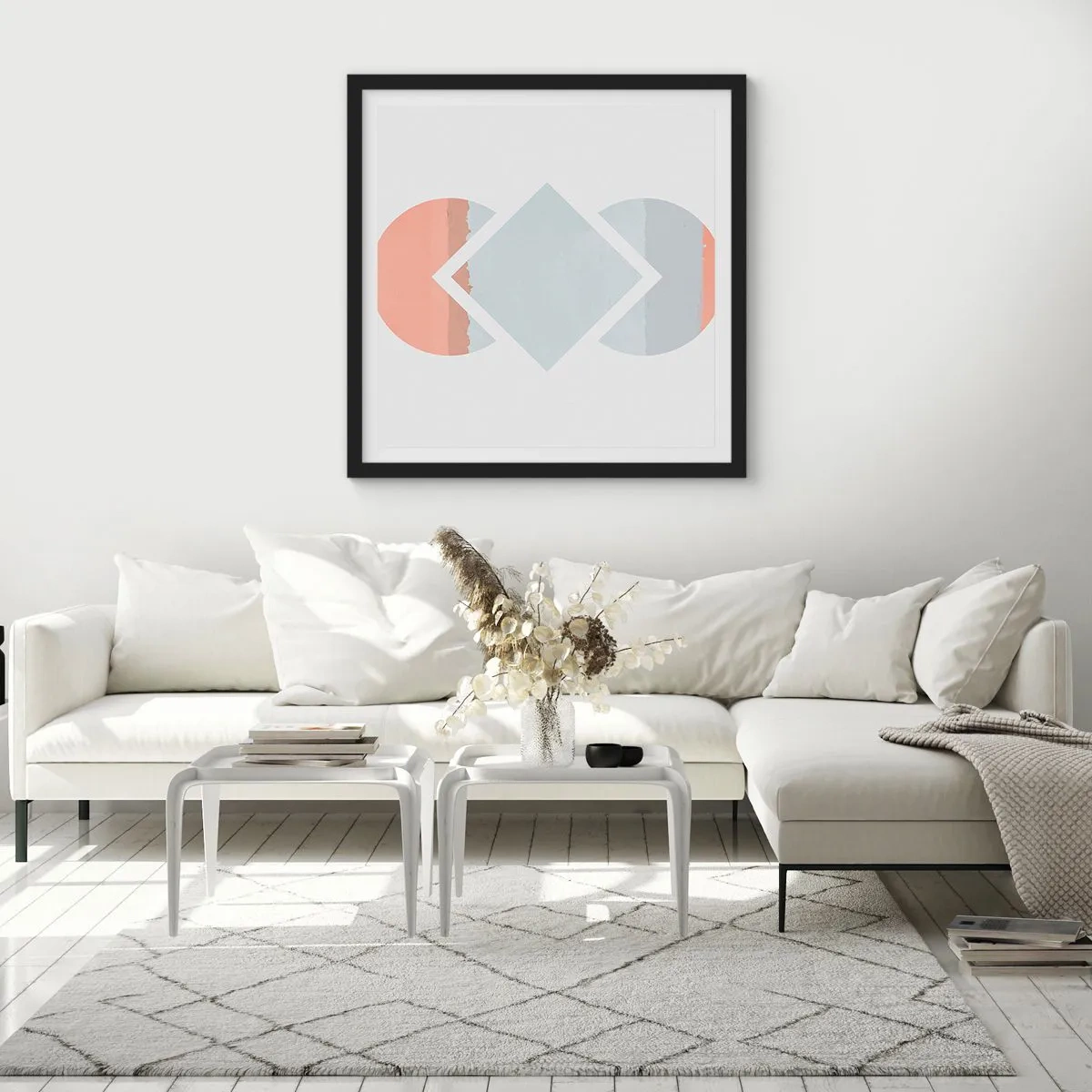 Affisch i svart ram - Situationen är klar - 30x30 cm