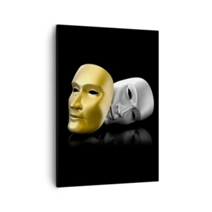 Canvastavla - Bild på duk - Livet är teater - 50x70 cm