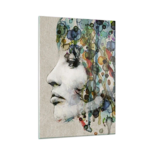Glastavla - Bild på glas - Uppstånden ur glädje - 50x70 cm