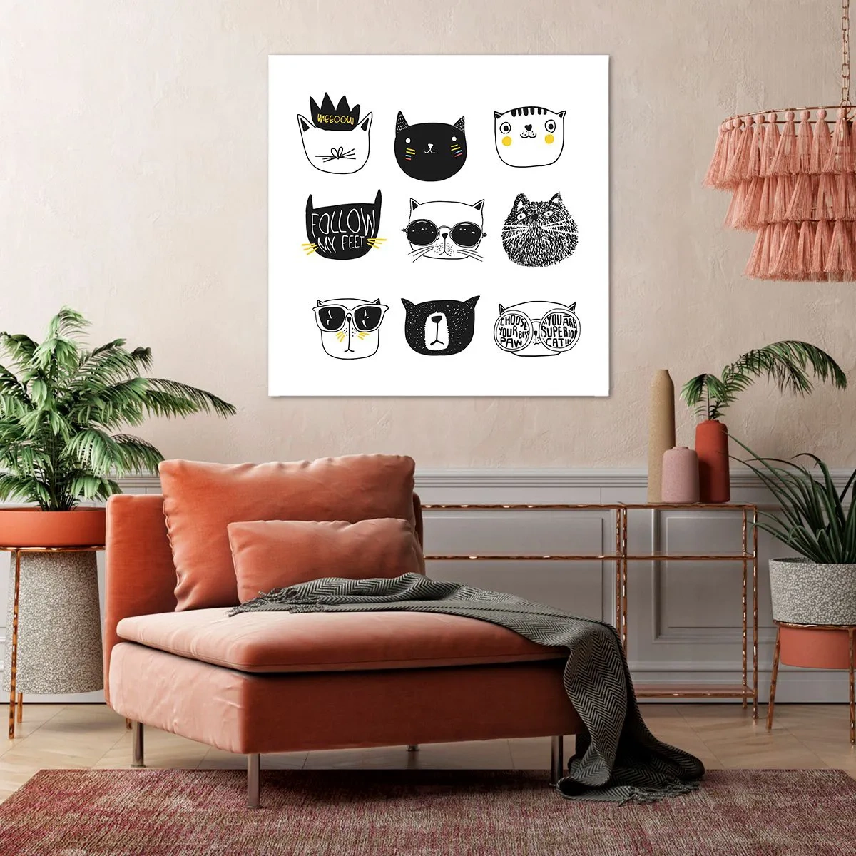 Canvastavla - Bild på duk - Varje annorlunda - 40x40 cm