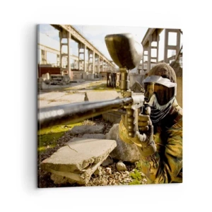 Canvastavla - Bild på duk - Du kan också bli hjälte - 60x60 cm