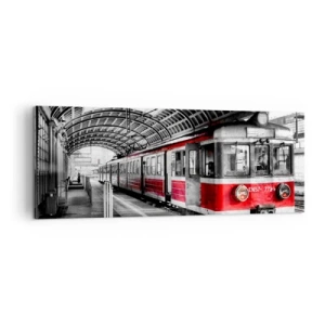 Canvastavla - Bild på duk - Det är kanske livets resa? - 140x50 cm