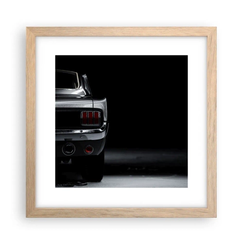 Affisch i ram av ljusek - Klassisk charm - 30x30 cm