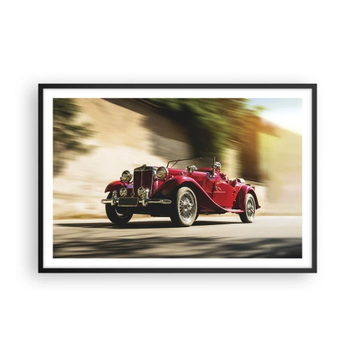 Affisch i svart ram - Vackrare än Nike från Samothrakis - 91x61 cm