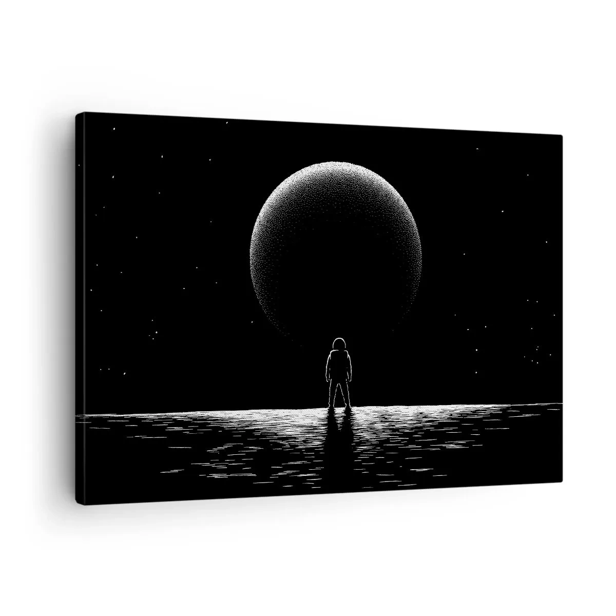 Canvastavla - Bild på duk - Ansikte mot ansikte - 70x50 cm