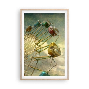 Affisch i ram av ljusek - Kommer att bli, kommer att bli kul.... - 61x91 cm