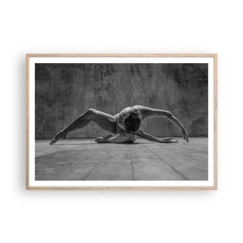 Affisch i ram av ljusek - Upphittad symmetri - 100x70 cm