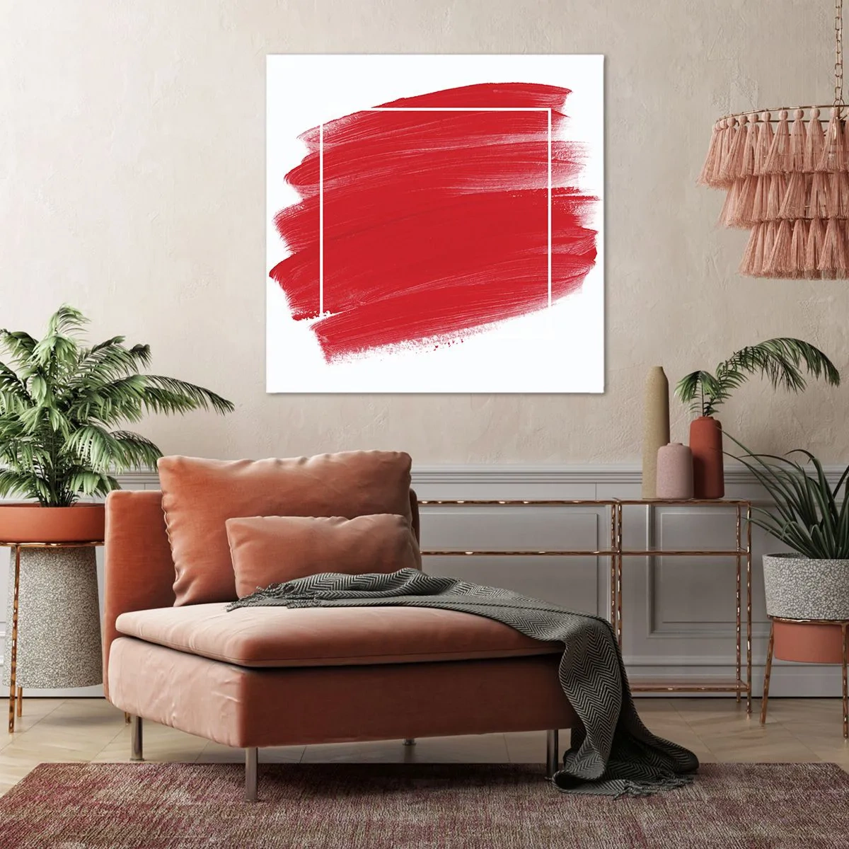 Canvastavla - Bild på duk - Utanför ramen - 60x60 cm