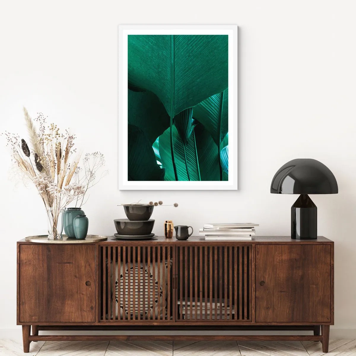Affisch i vit ram - Vända mot ljuset - 70x100 cm