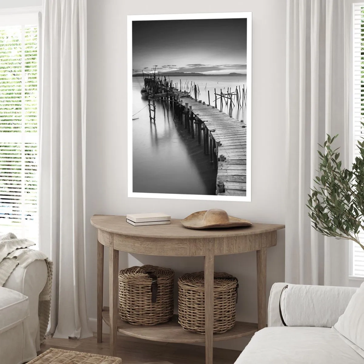 Affisch - Den glömda strandens ro - 50x70 cm