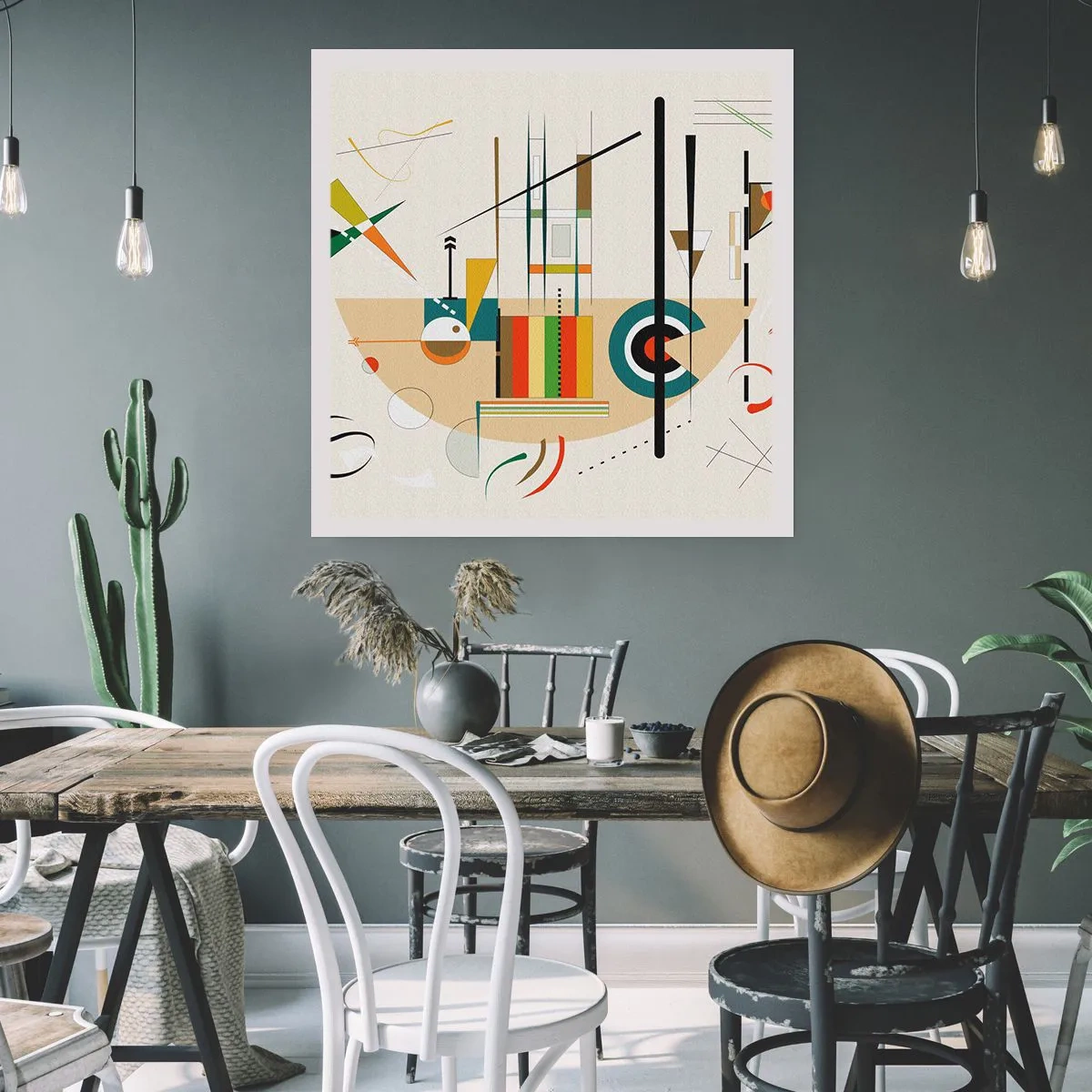 Affisch - Så världen skrattar - 60x60 cm