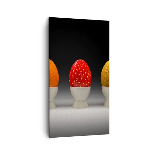 Canvastavla - Bild på duk - Fruktfrukost - 45x80 cm