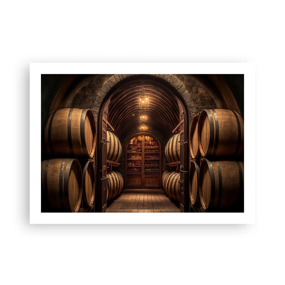 Affisch - Stämningsfull källare - 70x50 cm