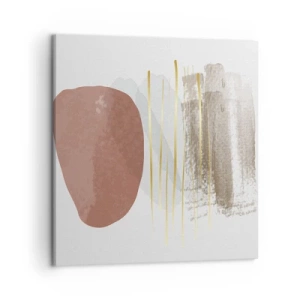 Canvastavla - Bild på duk - Abstrakt pelargång - 50x50 cm