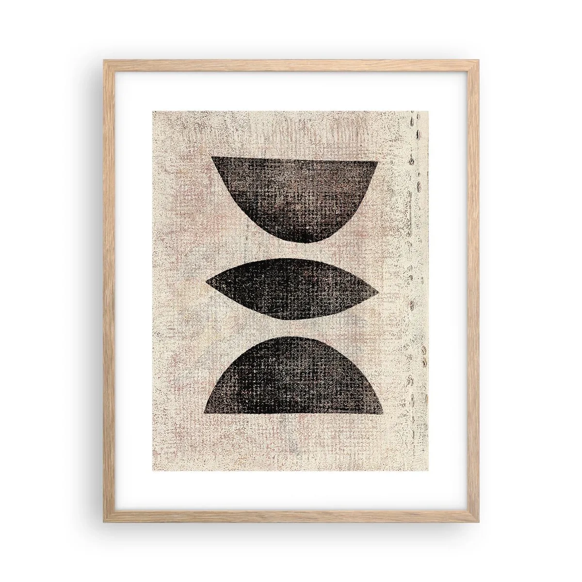 Affisch i ram av ljusek - Etnisk abstraktion - 40x50 cm