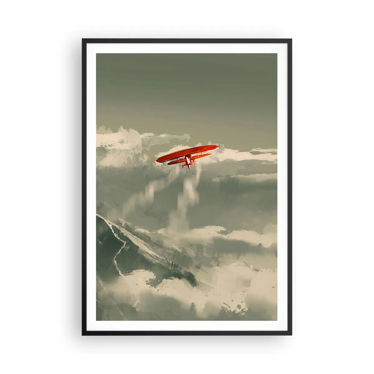 Affisch i svart ram - Orädd pionjär - 70x100 cm