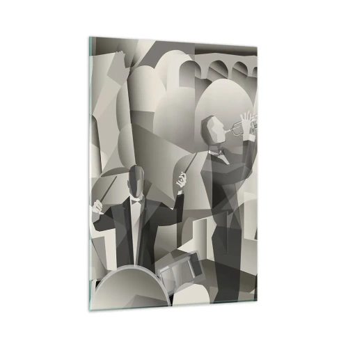 Glastavla - Bild på glas - I ljudrummet - 80x120 cm