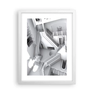 Affisch i vit ram - Rummets paradoxer - 30x40 cm