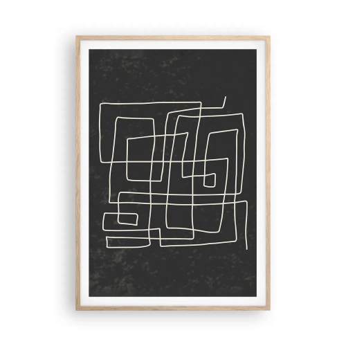 Affisch i ram av ljusek - Inte så enkelt - 70x100 cm
