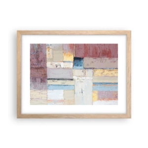 Affisch i ram av ljusek - Geometrins lugn - 40x30 cm