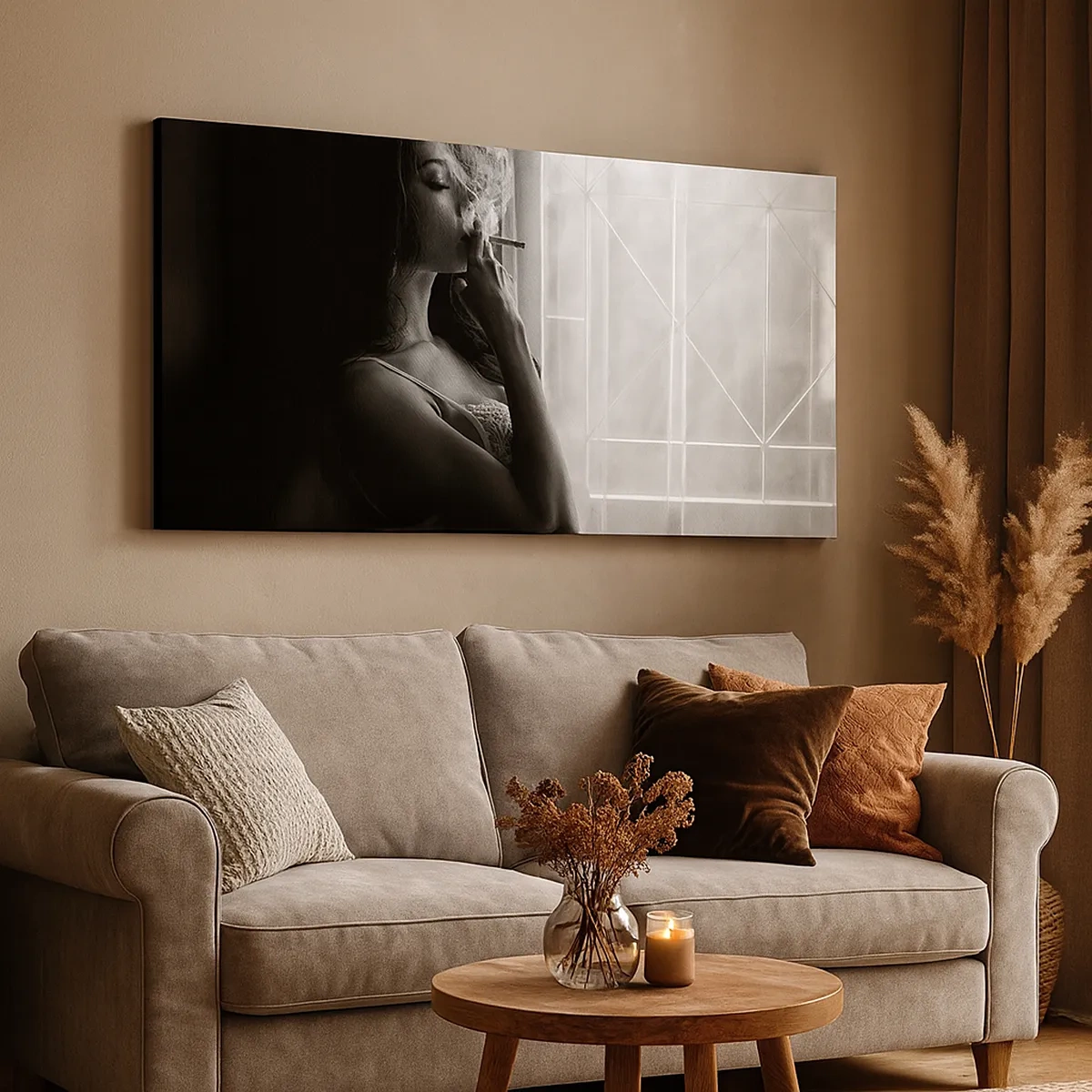 Canvastavla - Bild på duk - Ett sensuellt ögonblick - 30x30 cm