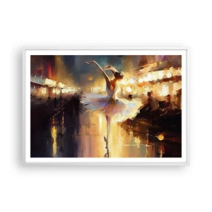 Affisch i vit ram - Ett mirakel på gatan - 100x70 cm