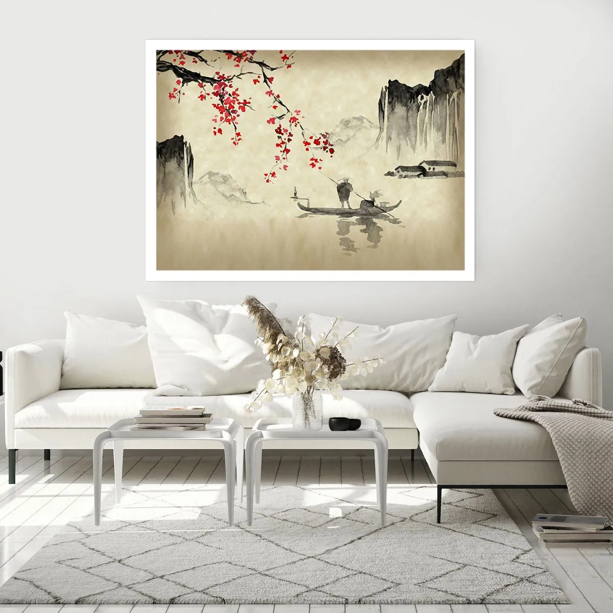 Affisch - I det blommande körsbärslandet - 100x70 cm