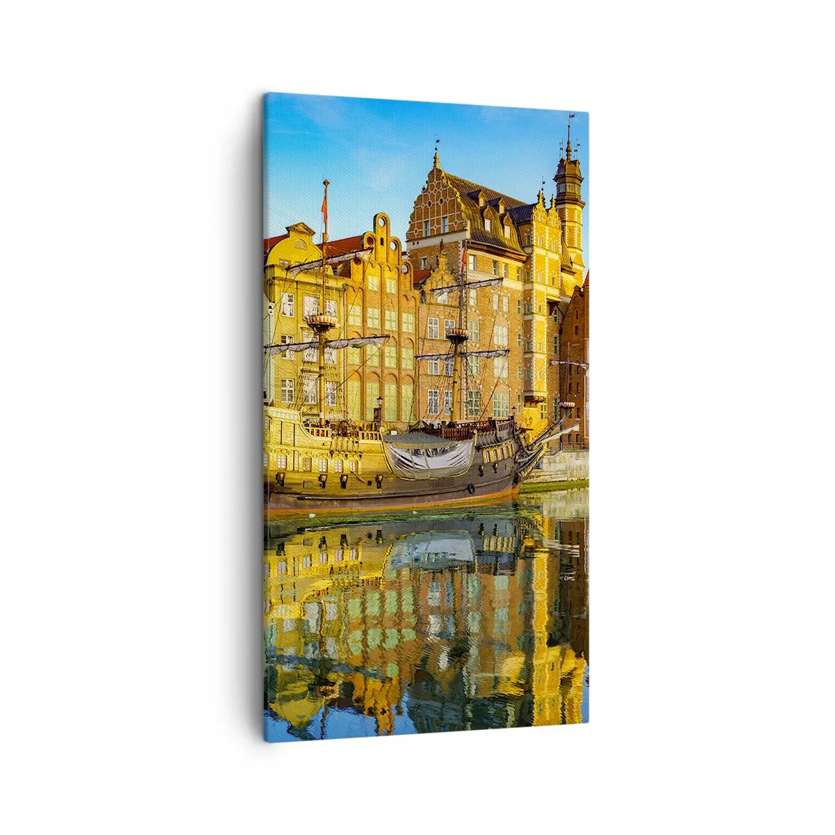 Canvastavla - Bild på duk - Det förflutnas spegelbild - 45x80 cm