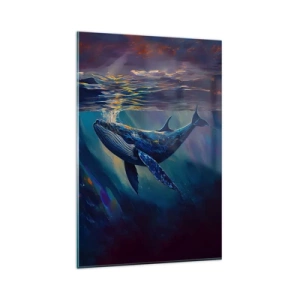 Glastavla - Bild på glas - Välkommen till min värld - 80x120 cm