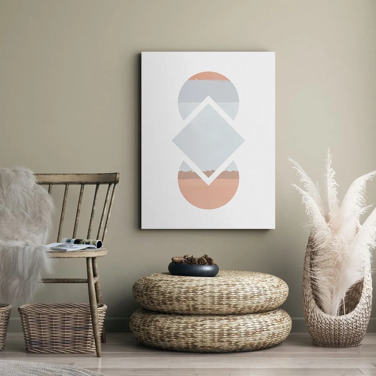 Canvastavla - Bild på duk - Situationen är klar - 70x100 cm