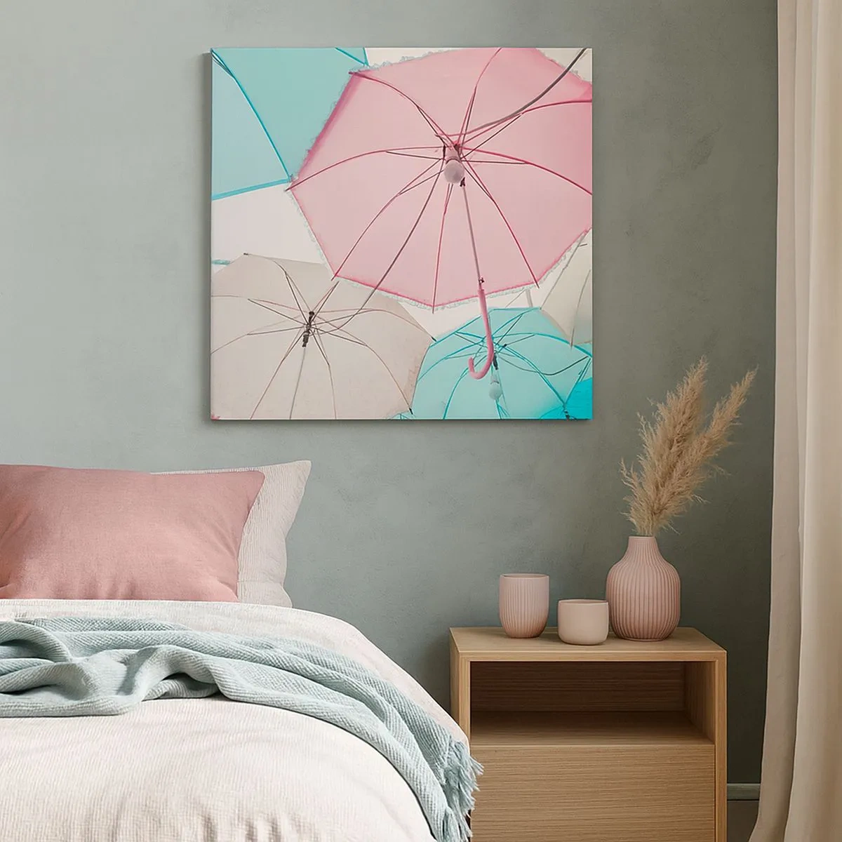 Canvastavla - Bild på duk - Ibland sol, ibland regn - 30x30 cm