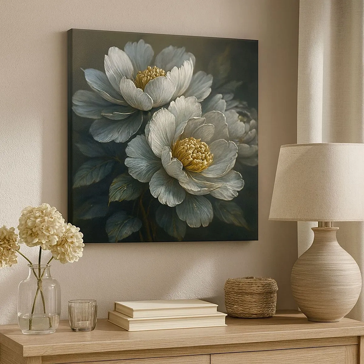 Canvastavla - Bild på duk - I en jazzig stämning - 30x30 cm