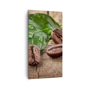 Canvastavla - Bild på duk - Äkta och svart - 55x100 cm