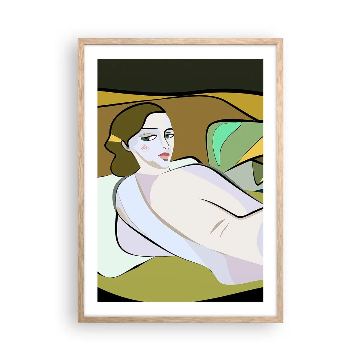 Affisch i ram av ljusek - Intim porträtt - 50x70 cm