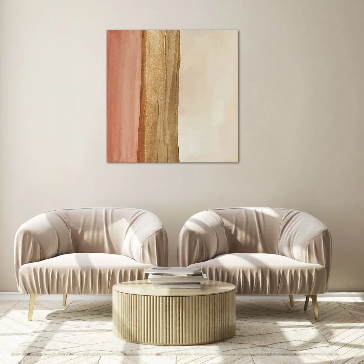 Glastavla - Bild på glas - Vertikal komposition - 70x70 cm