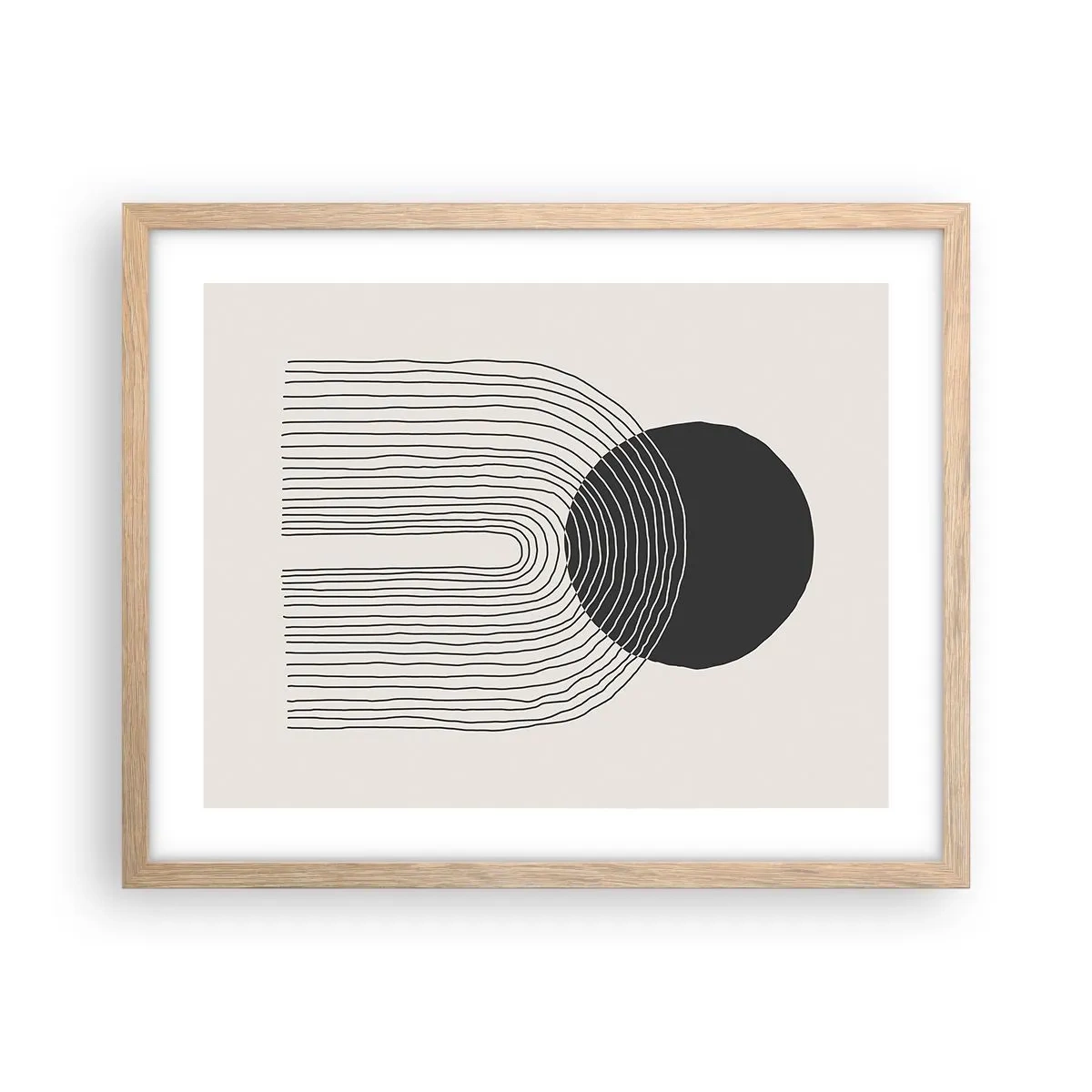 Affisch i ram av ljusek - Darr och säkerhet - 50x40 cm