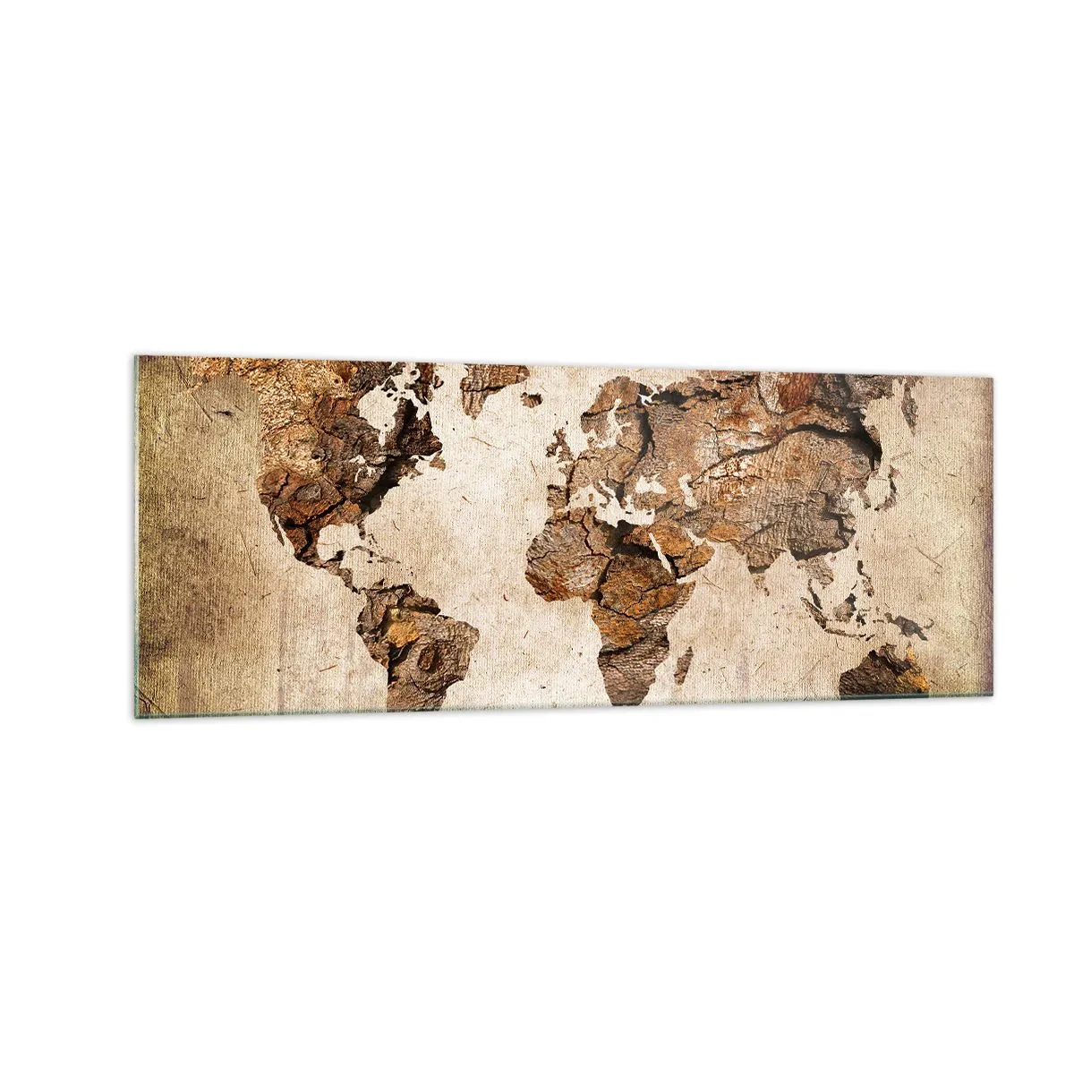 Glastavla - Bild på glas - Världsupptäckt - 140x50 cm